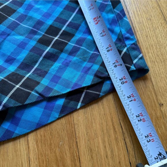 Royal & Awesome Size 36 Blue Plaid Trews Cotton Blend Comfortable Golf Shorts - Picture 7 of 15